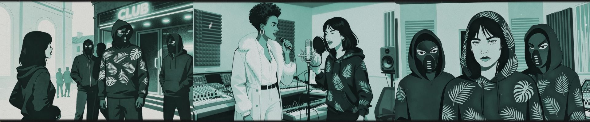 Stills from production