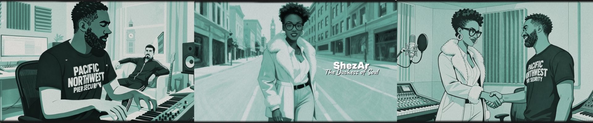 Stills from production