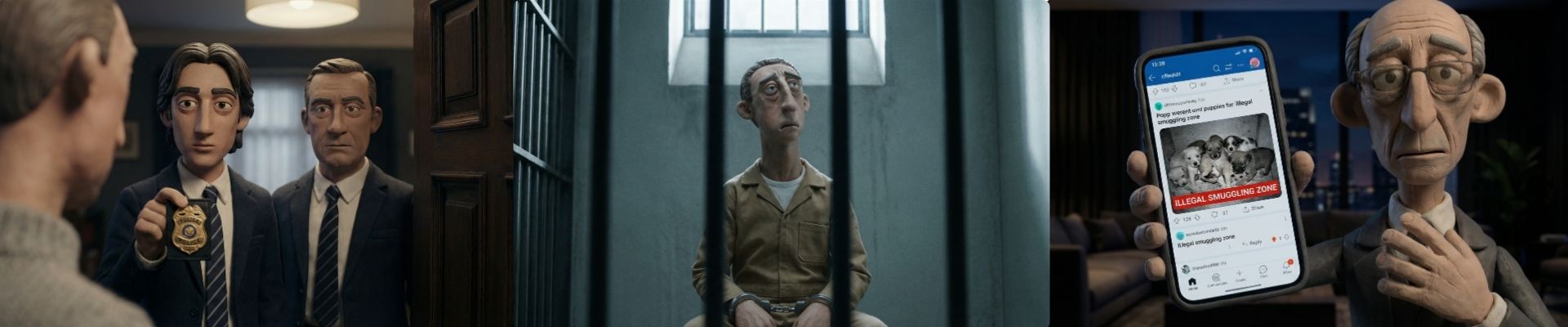 Stills from production