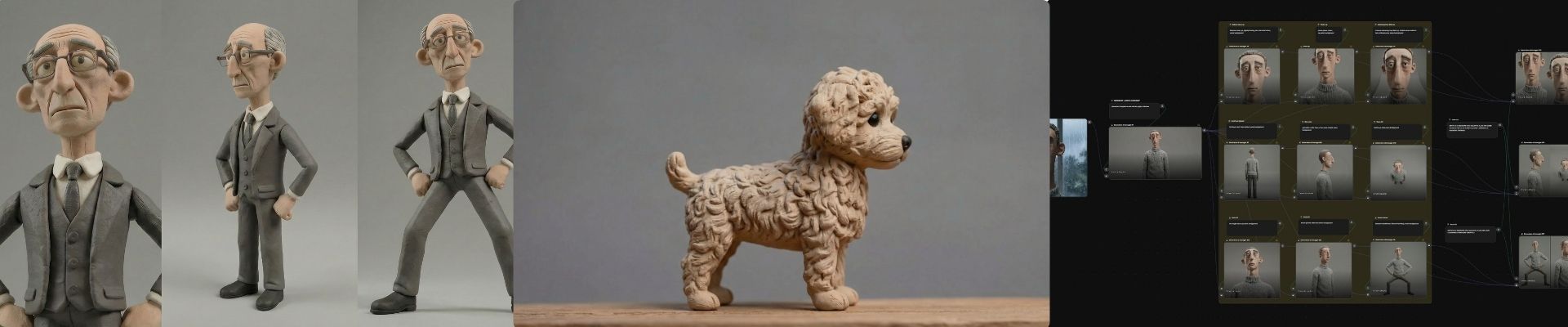 Stills from production