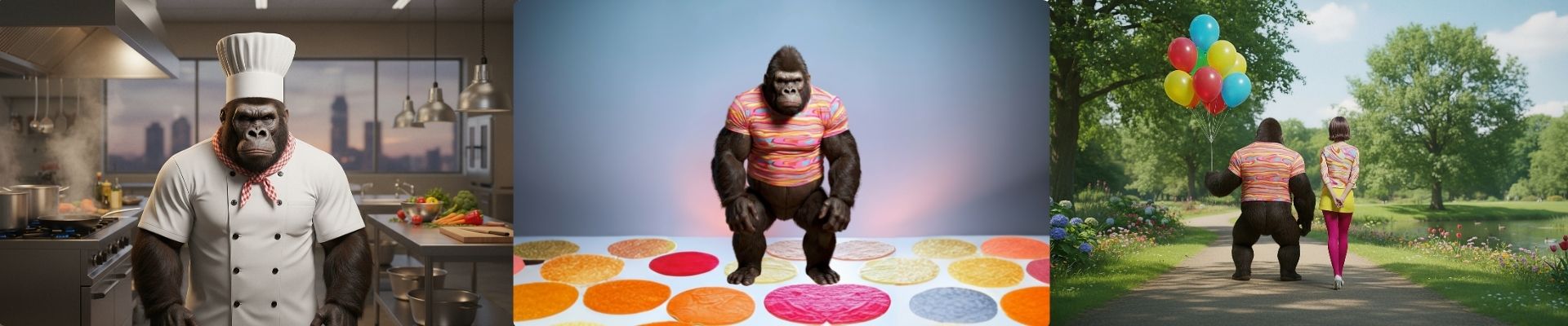 Stills from production