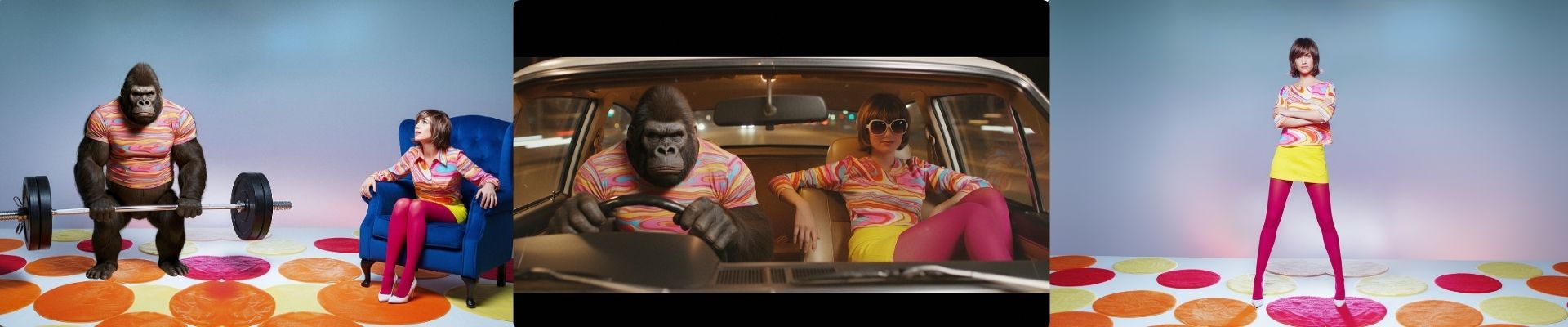 Stills from production