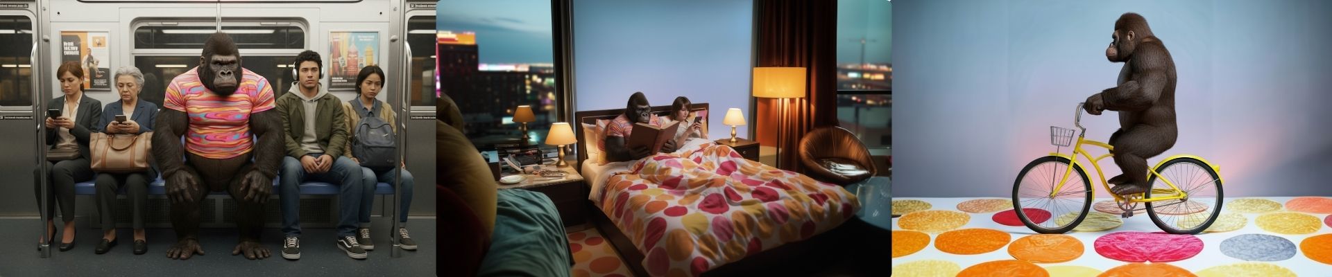 Stills from production