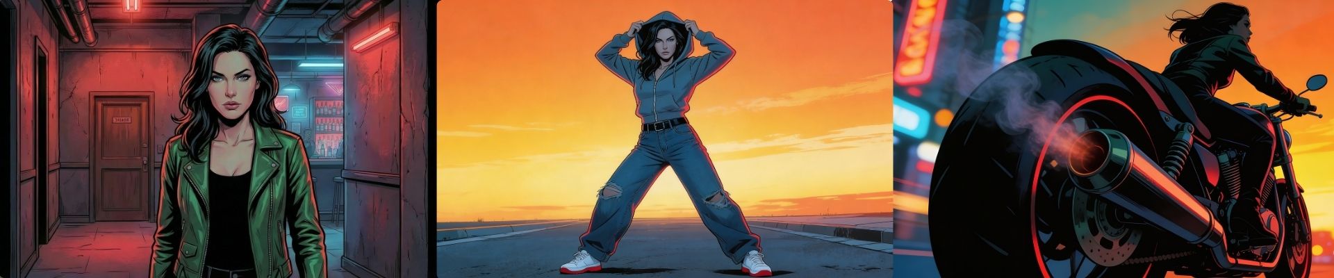 Stills from production